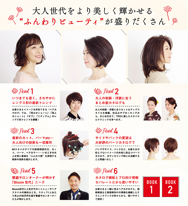 素敵な大人のヘアカタログ Bloom 2019 2020 Hair Catalogue Book