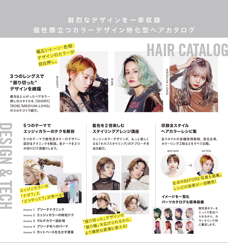 エッジィカラーヘアカタログ 2020 Hair Catalogue Book 美容専門 エッジィカラーヘアカタログ 2020 Hair Catalogue Book 美容専門